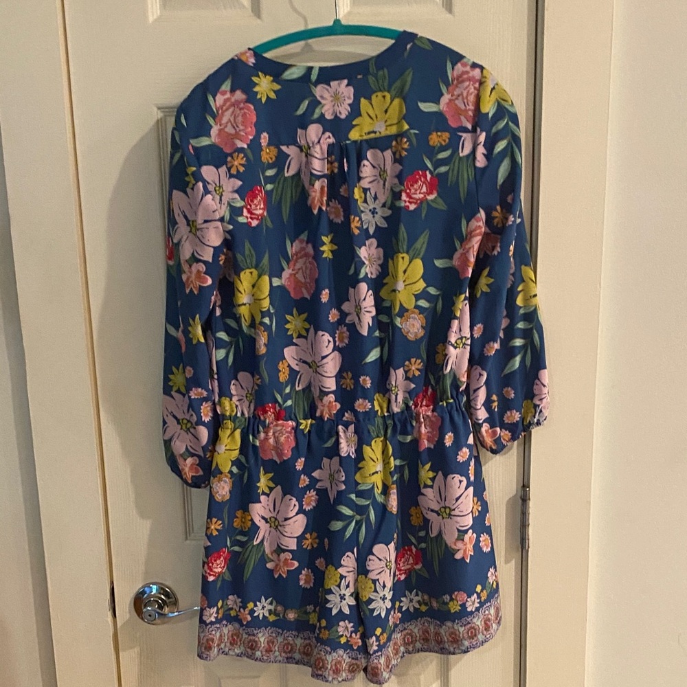 Tabitha Blue Floral Romper - Picture 9 of 9
